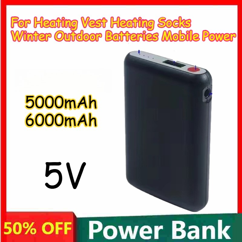 Baterai 5000mAh 6000mAh 5V Isi - Down Jacket Packable ulasan dan harga
