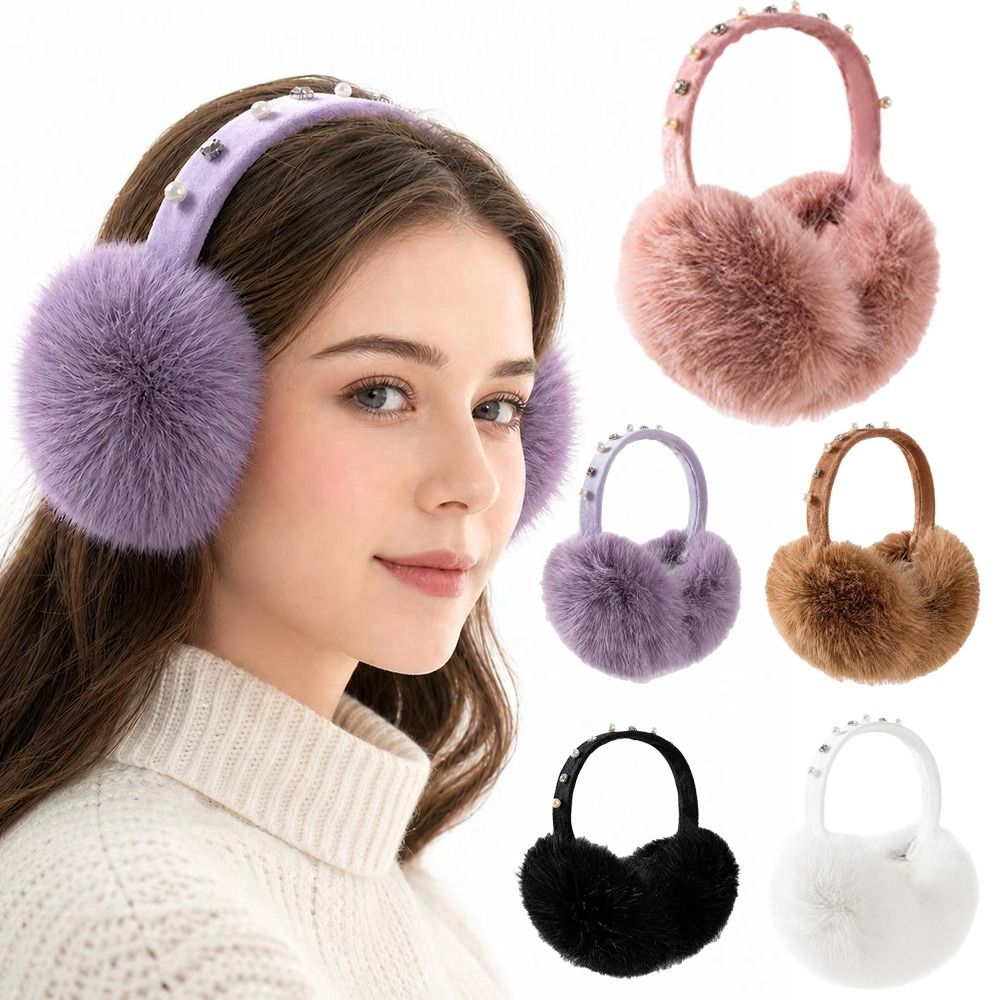 Penutup Telinga Bulu Imitasi B - Earmuffs Foldable ulasan dan harga