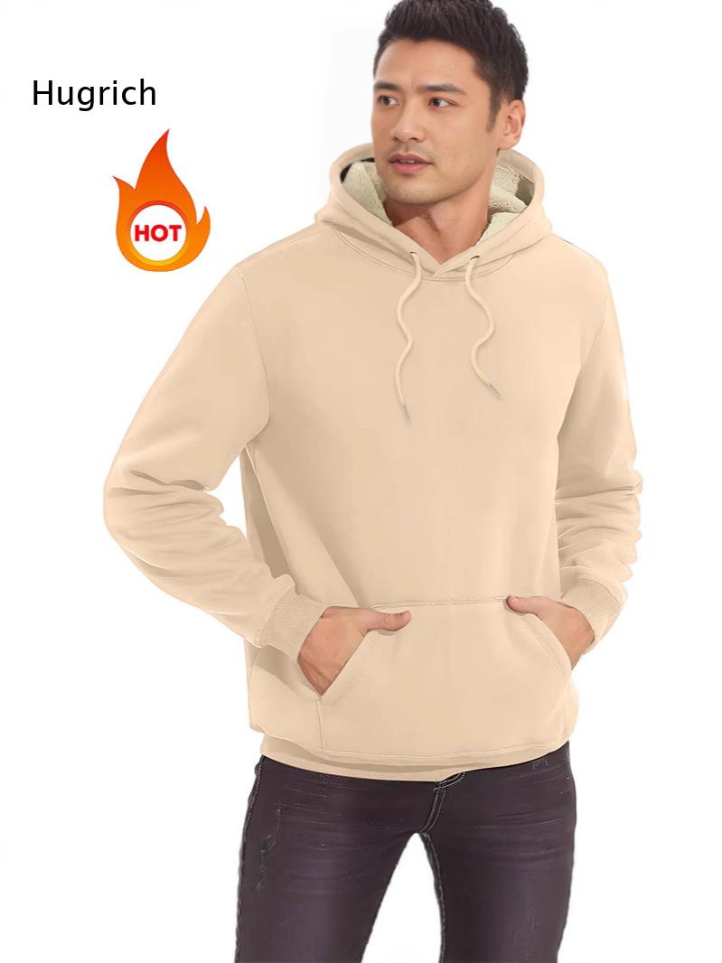 Hoodie Pria Berlapis Sherpa de - Sherpa Hoodie Fleece ulasan dan harga