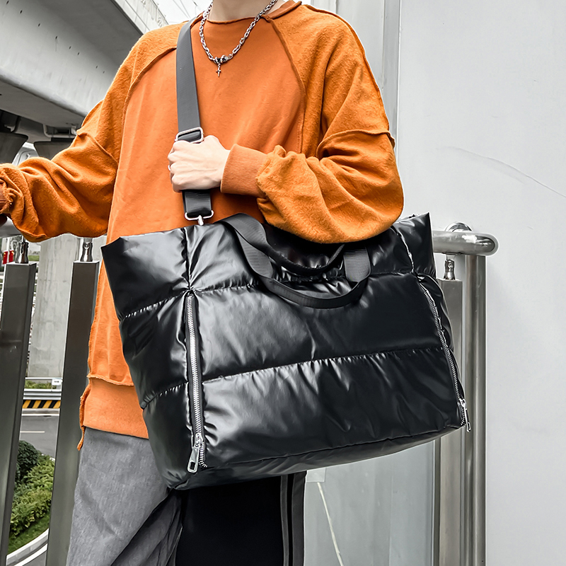 Y2k tas bahu Perak Mode Korea  - Down Jacket Packable ulasan dan harga